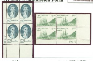 United States #1732/1733 Mint (NH) Plate Block