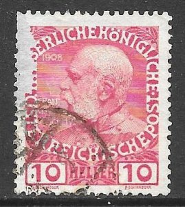 Austria 115b: 10h Franz Josef, used, F-VF