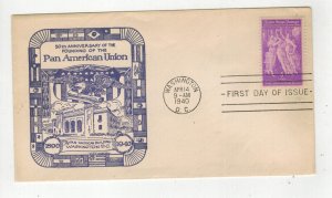 1940 PAN AMERICAN UNION 50th ANNIVERSARY 895-18 OSBORN PAN AM BUILDING Nice