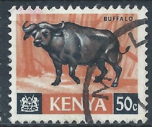 Kenya 1966 - 50c Buffalo - SG26 used