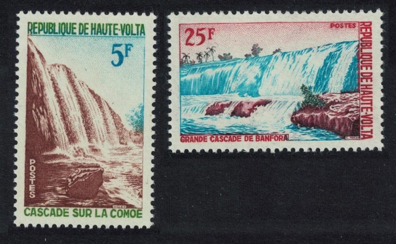 Upper Volta Banfora Waterfalls 2v 1965 MNH SG#159-160