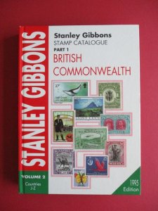 Stanley Gibbons British Commonwealth Stamp Catalogue Volumes 1 & 2 1995 Edition 