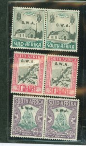 South West Africa #B1-3 Unused Multiple