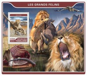 Z08 IMPERF TG17211b TOGO 2017 Big cats lions MNH ** Postfrisch