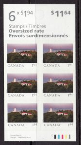 2020 - #3227a BK739 Booklet Stamps - Canada Swallowtail Lighthouse - cv$23.30