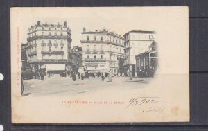 ALGERIA,1902 ppc. CONSTANTINE, Place de la Breche, 5c., Constantine to Austria