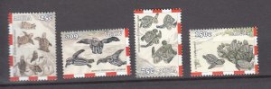 J43656 JL Stamps 2003 aruba set mnh set #237-40 turtles