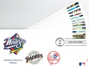 CEO Sports Set of 10 1st Day Covers #3510 Legendary Playing Fields Baseball