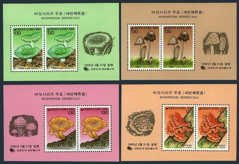 Korea South 1803a-1806a,MNH.Michel Bl.606-609. Mushrooms 1995.