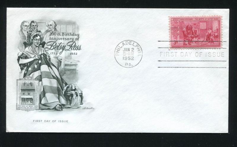 US 1004 UA 200th Anniv Birth of Betsy Ross ArtMaster