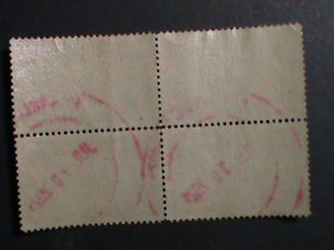​UNITED STATES- PROMOTION STAMPS IMPRINT PLATE BLOCK OF 4 -USED  VERY FINE