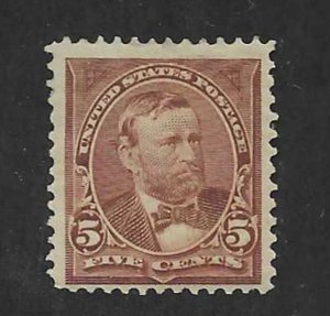 SCARCE 1895 5c GRANT  TRIANGLE (270 ) MINT H $35