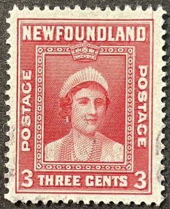 Newfoundland (Canada) #246 Used VF 3c Queen Elizabeth 1938 [G26.6.4]