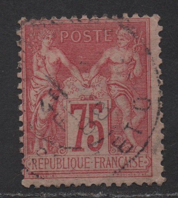 $France Sc#83 used/fine, type II, Cv. $110