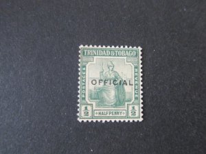 Trinidad & Tobago 1913 Sc O1 MH