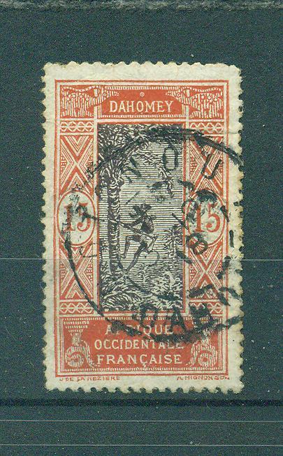 Dahomey sc# 50 used cat value $.80