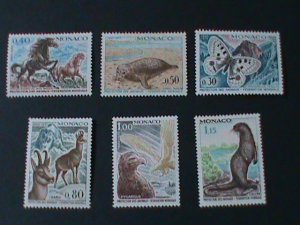 MONACO -1970 -SC#760-5-20TH ANNIV-PROTECTION OF ANIMALS   MLH VF LAST ONE