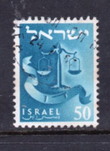 Israel  Scott # 109 used single