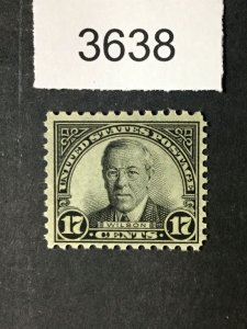 MOMEN: US STAMPS #697 MINT OG NH LOT #3638