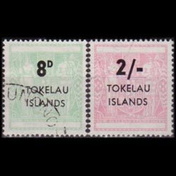 TOKELAU 1966 - Scott# 7-8 N.Z.Stamps Opt. 8p-2s Used