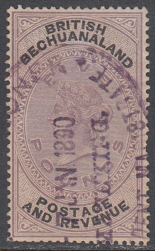 Bechuanaland 22 Used Fiscal Cancellation CV $1900.00