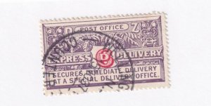 NEW ZEALAND # E1 VF GPO COUNTER CANCEL 6p SPECIAL DELIVERY CAT VALUE $52.50