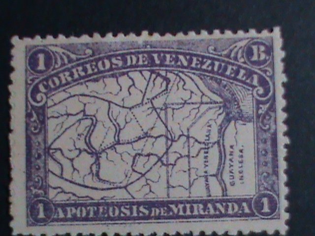 ​1896-VENEZUELA STAMP-SC# 141- 125 YEARS OLD-MAP OF VENEZUELA MINT -STAMP-VF