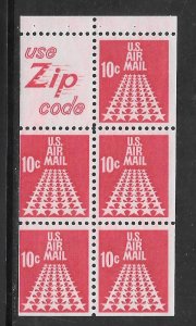 #C72C MNH Booklet Pane Slogan #5 Zip Code