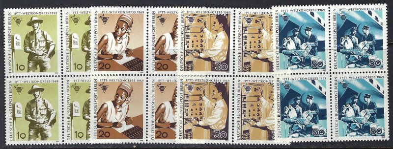 Germany Berlin 9N276-79 MNH BLOCKS OF 4 [D3]