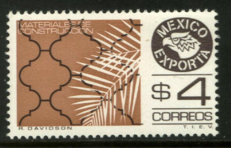 MEXICO Exporta 1119 $4P Construction Materials Fluor Paper 8 MNH