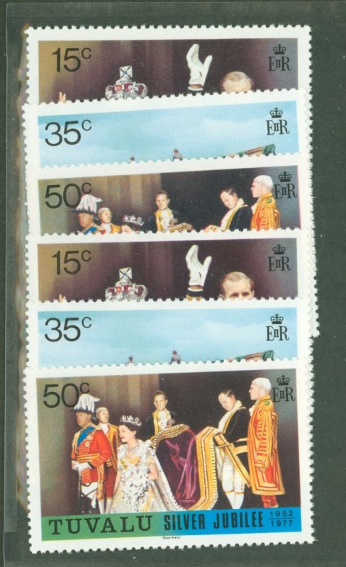 Tuvalu #43-45 Mint (NH) Single (Complete Set)