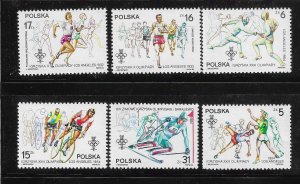 Poland 1984 Olympics Sc 2617-2622 MNH A2638