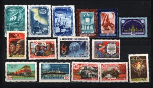 RUSSIA/USSR 1958 SET OF 15 STAMPS MNH