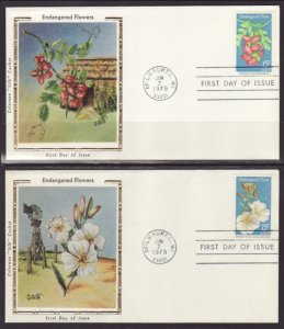 US 1783-1786 Endangered Flora Colorano S/4 U/A FDC