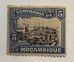 Mozambique Company 1918 Scott 120 MH - 5c,  landscape, View of Beira