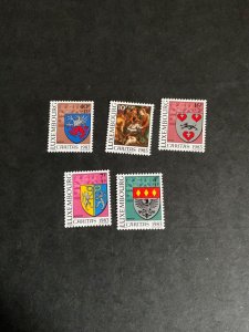 Stamp Luxembourg Scott #B342-6 never hinged