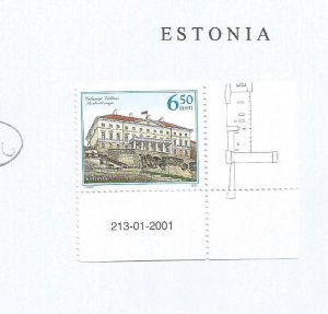 ESTONIA - 2001 - Stenbock House - Perf Single Stamp - Mint Lightly Hinged