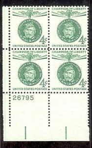 1960 - U.S. # 1168 - Block of 4 - Mint VF/NH