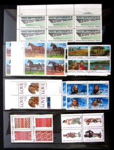 US - 41 BLOCKS 4 - ca 1984-1989 - MNH - CAT VAL $133.75