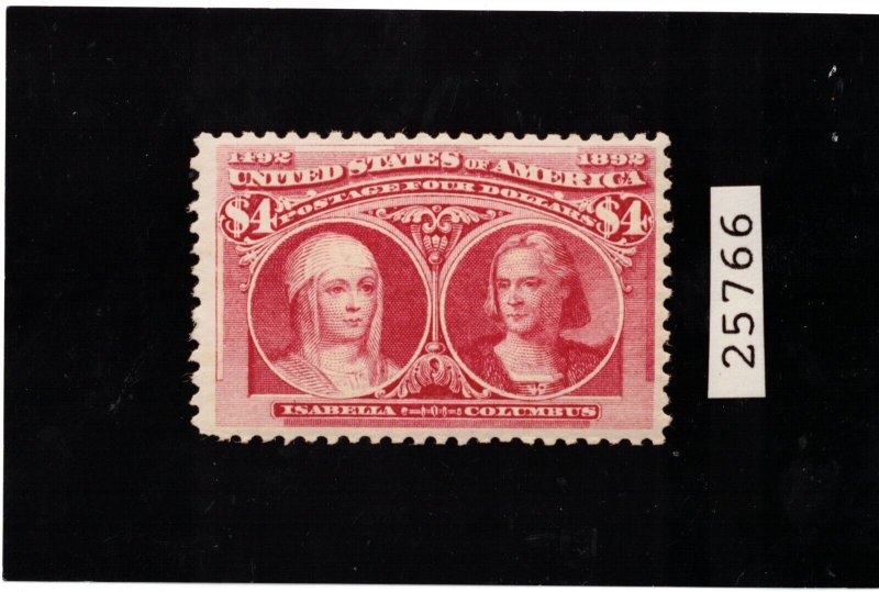 USA #244 Very Fine Never Hinged **With Certificate**