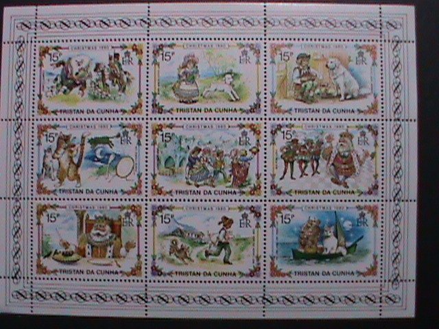 TRISTAN DA CUNHA-1980 CHRISTMAS SHEET-STORY OF HUMPTY DUMPTY-MNH- VERY FINE