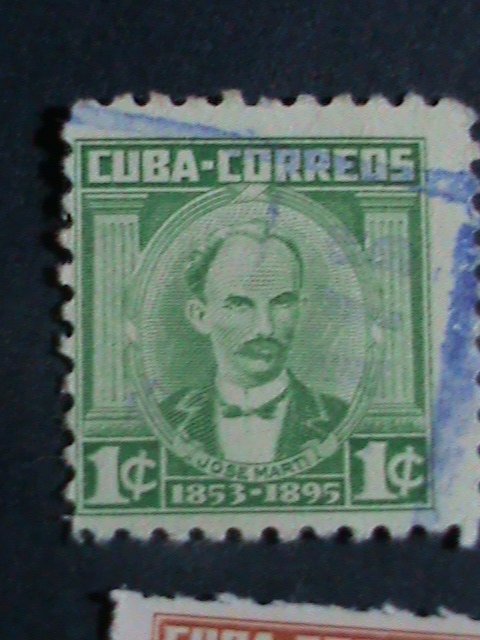​CUBA-1954-SC#519//528 10 OVER 70 YEARS OLD CUBA FAMOUS PERSONS USED STAMPS-