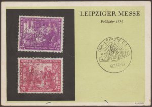 Germany Democratic Republic DDR Leipziger Messe First Day Cover Card Mi248-249 