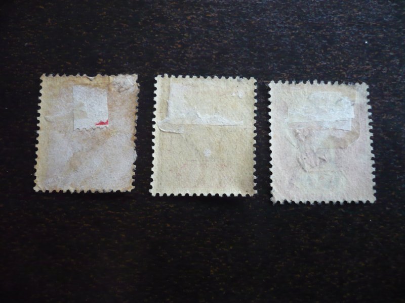 Stamps - Gold Coast - Scott# 38,39,42 - Used Part Set of 3 Stamps