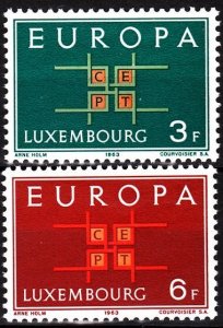 LUXEMBOURG / LUXEMBURG 1963 EUROPA. Complete set, MNH