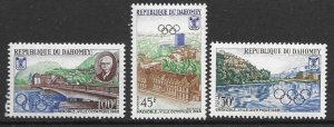 Dahomey 241-43 1967  set 3   VF NH