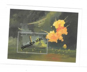 Barbuda 1991 World War II Pearl Harbour Mail Overprinted S/S Sc 1207 MNH C10