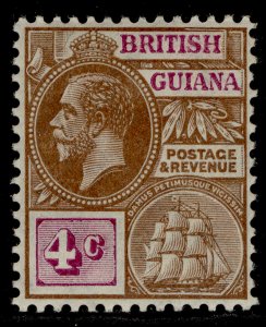 BRITISH GUIANA GV SG261, 4c brown & bright purple, LH MINT.