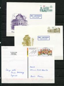 Germany 5 Postal Stationary Cards Mi P97-00 and PS01  CV 21euro 4771