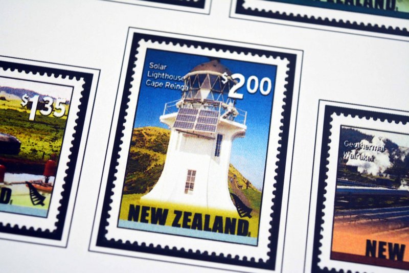 COLOR PRINTED NEW ZEALAND 2005-2010 STAMP ALBUM PAGES (80 illustrated pages)